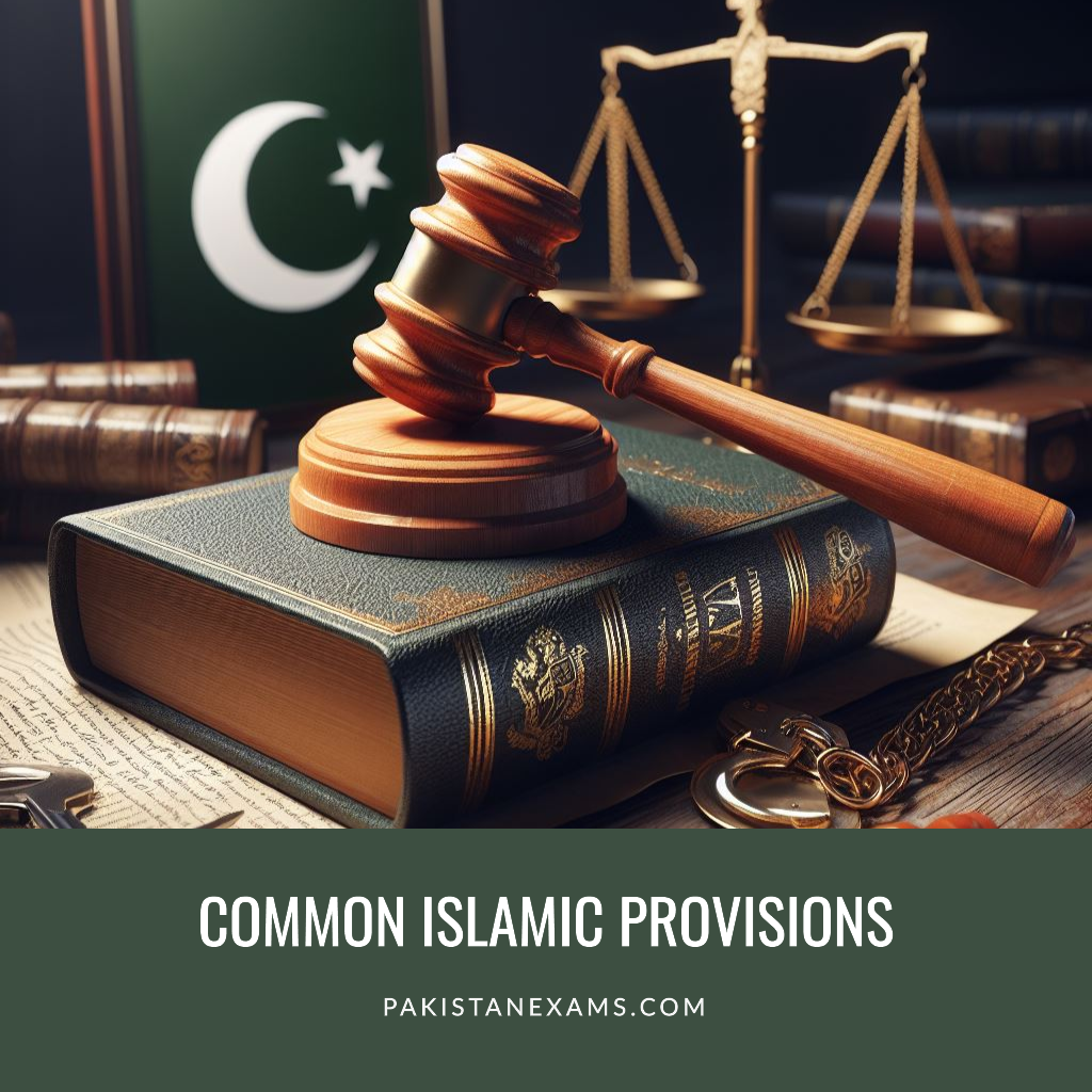 Common Islamic Provisions in Constitutions of Pakistan Pakistanexams.com