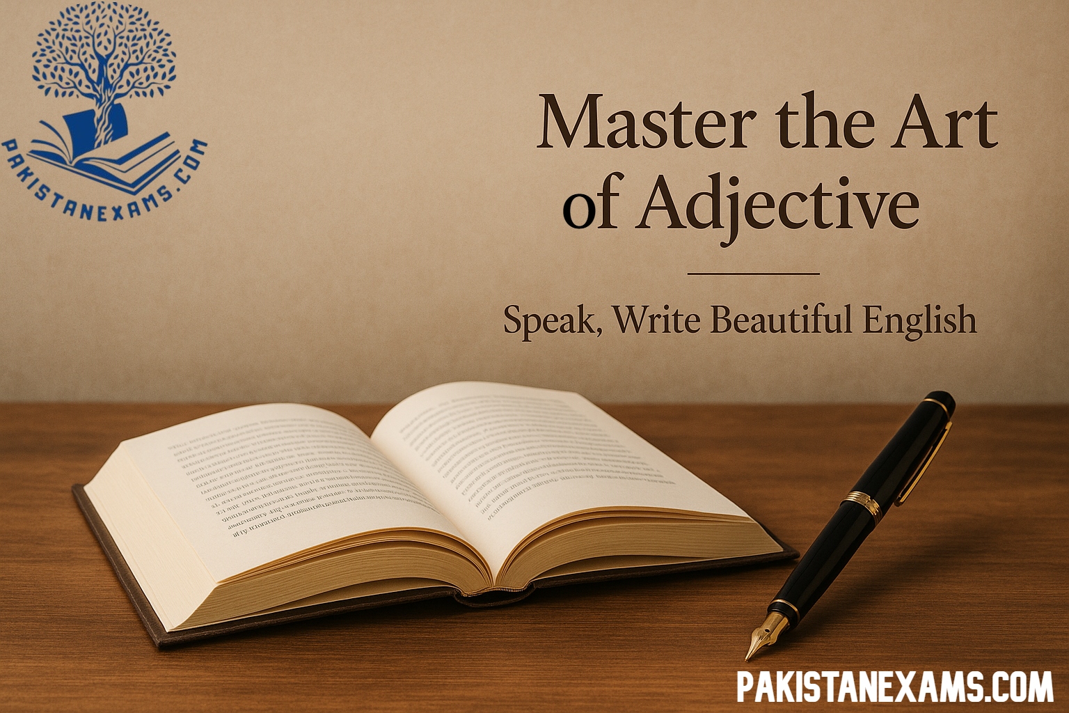 Master the Art of Adjective: Speak; Write Beautiful English www.Pakistanexams.com